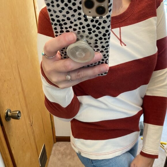 Eddie Bauer Rugby Striped Knit Top - Picture 12 of 12